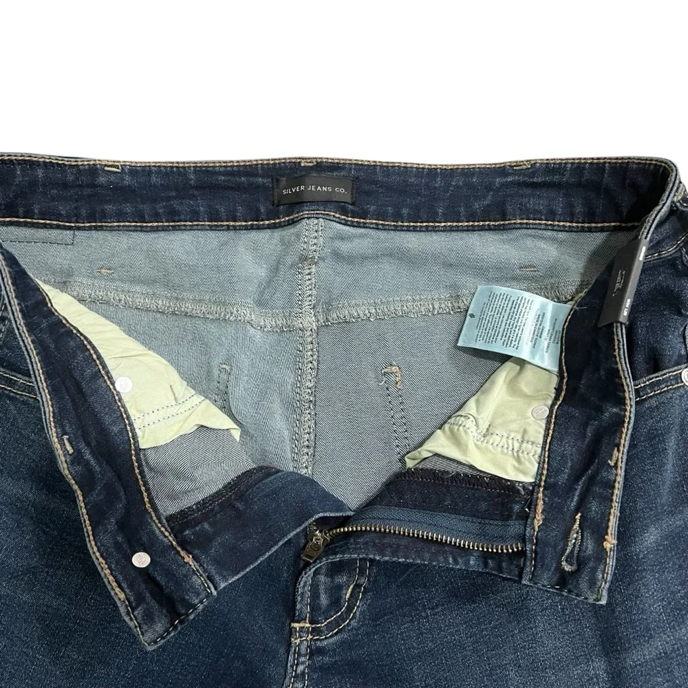 Silver Jeans Konrad Slim Fit Slim Leg Jeans Indigo Max Flex Stretch Men’s 34x30